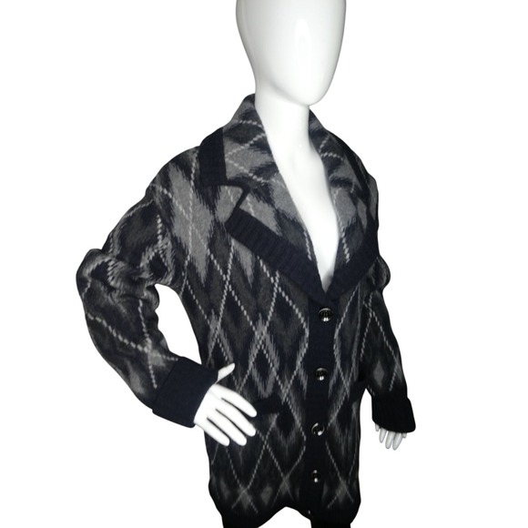 Burberry Brit 100% Wool Long Cardigan Sweater Women's Size‎ M - Picture 2 of 7